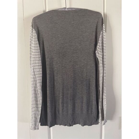 T by Alexander Wang 100% Linen Long Sleeve Tee - Picture 2 of 4